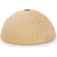 Rosace hémisphérique en bois à peindre pour plafond : 1 Passage de câble, élégance naturelle - qualité et design
