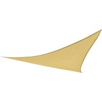 ACKERMAN Toldo triangle voile d'ombrage crème 500x500 cm pour terrasse, jardin, balcon