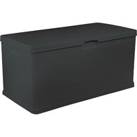 baule da esterno "alpha" in polipropilene antracite 340 lt 118x59x57 cm