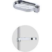 royaluxe-Porte-Savon, Porte Savon Barre Douche, Porte Savon pour Barre de Douche, Porte-Savon Douche Réglable, Porte Savon sans Perçage Porte Shampoing pour Barre De Douche Diamètre du Trou 25mm