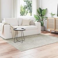 vidaXL Tapis de surface Carré PALMERAS Vert 120 x 120 cm Polyester