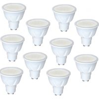 Pack de 100 ampoules LED 6W spot GU10 blanc chaud 2700K 450lm 230V non-dimmable AIRIS