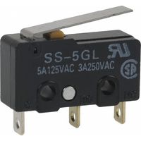 Microrruptor Palanca 14,5mm 5A/250Vac IP40