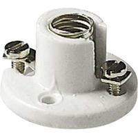 02197 Portalámparas Base E10 Porcelana Blanco