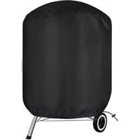 Housse Barbecue Weber, Bache Barbecue Weber Exterieur, 420D Oxford Imperméable Housse Barbecue Rond Weber, Noir(Φ71x79cm)