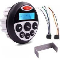 Radio marin Bluetooth étanche en aluminium coulé, lecteur MP3 pour bateau et moto (étanche)