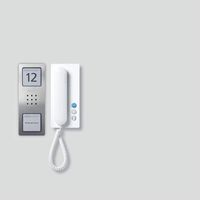 SIEDLE SET CA 812-1 E/W ACIER INOXYDABLE, BLANC (210008738-00)