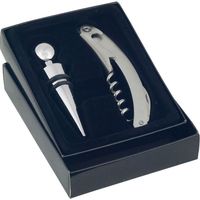 Signes Grimalt Sacacorchos Cocina Caja Abridor Y Tapón Vino Abrebotellas Negro 3x11x1cm 19539