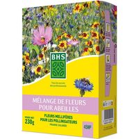 Mélange de graines fleurs sauvages BHS 230 g - 26 variétés annuelles pour abeilles