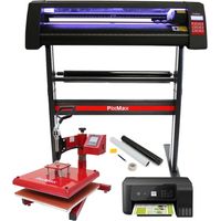 Pixmax 38cm Heat Press, Vinyl Cutter with LED Printer
