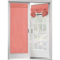 Blackout Curtain for French Doors - Thermal Insulated Blackout Glass Door Curtain Panel Tricia Curtain for Door Window Curtains, 1 Panel, 26 x 68 Inches, Burgundy