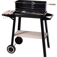 BARBACOA RECTANGULAR DE CARBON 54x34x6.5cm