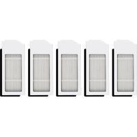 (5 Stück) N20 Plus Weiß HEPA Filter Kompatibel mit ECOVACS DEEBOT N20 Plus/ N20 Pro Plus/ X1 Omni/X1 Omni/T10 Plus/T10 Turbo/T10 Omni, Roboter Staubsauger Filter Kit