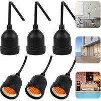 portalámparas E27 impermeables, adaptadores de alta calidad para bombillas incandescentes y LED, para uso industrial y bricolaje.