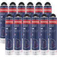 Penosil – Lot de 12 mousse polyuréthane expansive 700ml pistolable – Pour espaces confinés – Application précise – Résistance à l'humidité