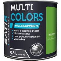 Peinture Batir Multi-supports Satin Soyeux 0,5 L Vert Amazo