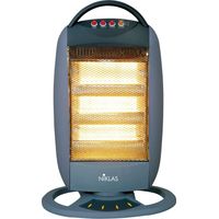Elektrischer Halogenofen für Innenraum in grauen Abs 1200 W Niklas oszillieren