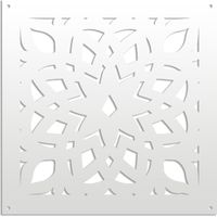 BOLERO - Pannello in PVC traforato - Parasole - Colore: bianco - Misura: 73x73 cm