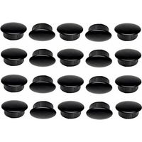 Cyclingcolors – Lot de 20 bouchons en plastique noir 15mm x 17mm – Cache vis pour finition soignée – Protection optimale des vis et trous