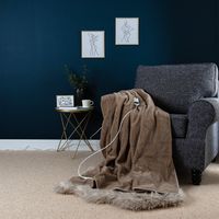 Slumberdown Elegantly Warm Luxury Heated Throw, Mole