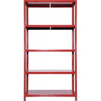 Étagère Ettore Bulloni Grima en acier de couleur rouge L 100 x P 40 x H 187 cm