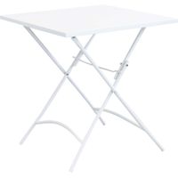 Tableau carré 70x70 cm en plein air pour bars et pubs avec structure et haut en acier bistrot White