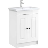vidaXL Bathroom under Sink Cabinet High Gloss White