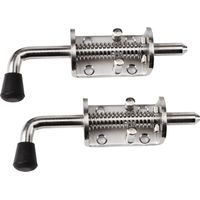 Loaded Latch - 2 Pack Heavy Duty Stainless Steel Faster Locking Bolt Lock for Door Shed Gate or Tailgate Trailer Garage