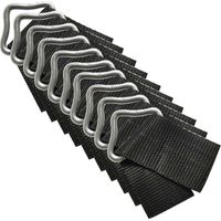 Boucle Triangle Trampoline, 10pcs Anneaux Triangle Boucle V-Rings, Haute Résistance à l'érosion Boucle Triangle en métal pour Réparation de Remplacement de Trampoline