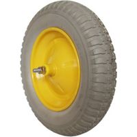 Ruota vespa per carriola run flat in poliuretano antiforatura 350x80x110mm - Salone