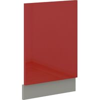 Frontblende Geschirrspüler integriert 45 cm Rot Hochglanz Küche Rose Bianca