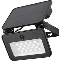 Projecteur solaire LED 6W détecteur IP65 noir Rabalux