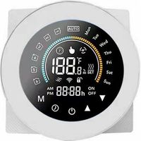 Tuya Zigbee Smart Thermostat, Digital Thermostat for Hot Water, Large Screen with Backlight, Touch Buttons, Voice Control - Model: HC-020-ZB-GA