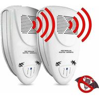 Pack of 2 Ultrasonic Bat Repellents – Get Rid of Bats in 72 Hours EU Plug