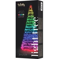 Sapin lumineux connecté 3m 450 LED multicolores IP44 – Application contrôlée – Utilisation intérieure et extérieure – Effets personnalisables – Twinkly