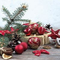 20 serviettes en papier 33 x 33 cm Christmas holiday