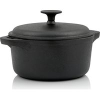 BBQ-Toro Cocotte in ghisa 4 litri, Ø 22,5 cm rotonda tostatrice con coperchio