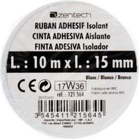 Rouleau adhesif 15mm x 10 mètres blanc