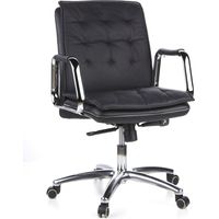 Bürostuhl / Chefsessel VILLA 10 Nappaleder schwarz hjh OFFICE