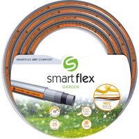 Gartenschlauch Grau 1/2 Zoll 25 m 5-lagig verstärkt knick und drehfest "Smartflex"