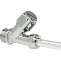 tecuro COMFORT Schrägsitzventil 1/2 Zoll x 3/8 Zoll, nicht selbstdichtend, MS-glanzverchromt