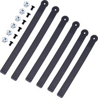6 Sets 3 Tailles Sangle de Fixation Snowboard Remplacement 20/22/26cm Snowboard Binding Straps Fixation PVC Elastique Strap-in Sangles de Planche de Ski