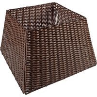 Tree Collar - Wicker Style Rattan Christmas Tree Base Cover - Collapsible Stand Ring for Indoor Holiday Decoration - 1 Piece
