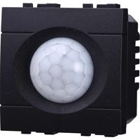 Serie Civile ETTROIT Nero Compatibile Con Vimar Arke (Sensore Movimento PIR Timer 2M)