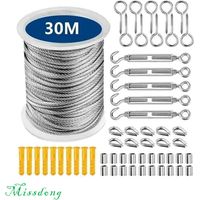 30m Stainless Steel Cable – Heavy-Duty, Rust-Resistant Outdoor Clothesline for Heavy-Duty Use