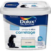 Peinture De Rénovation Simple & Deco Carrelage Satin Lin Ivoire 0,5 L - Dulux Valentine