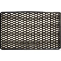 Paillasson VINYLE 45x75 noir tissé en pvc motif géométrique