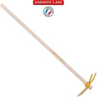 Hacke, geschmiedete Gabel und Pfette, 100cm Stiel - Honig Outils Perrin