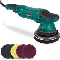 Vonroc – Polisseuse excentrique 150mm 1050W – Vitesse réglable 1400-4800/min – Électronique de vitesse constante – Pour carrosseries et bateaux