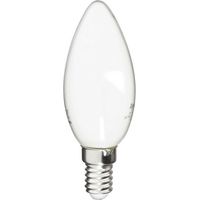 LED-Flammenlampen-Glühbirne mit Mattglas, Fassung E14, 4 W (entspricht 25 W), 250 lm, Farbtemperatur 4000 K, neutrales Weiß – ideal für Kronleuchter und Wandlampen